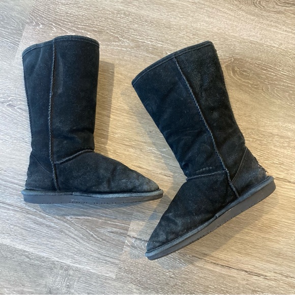 bearpaw black suede boots